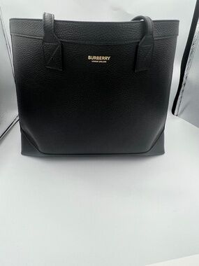Burberry Black London Tote Classic Lining